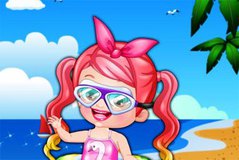 Хейзел Пловец - Baby Hazel Swimmer Dress Up